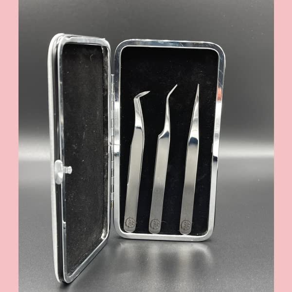 TWEEZERS SET #1 MAGNETIC CASE 3 TWEEZERS