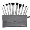 AOA Studio 10-Piece Silver Brush Set Professional Set - Foundation, Blending, Blush, Powder Kabuki Brushes 10PCS (Silver Set) view 1