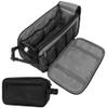 PAVILIA Toiletry Bag for Men, Travel Essentials Shaving Dopp Kit, Mens Travel Bag Toiletries Organizer Case for Grooming, PU Leather Water Resistant Cosmetic Bag Pouch (XL, Black) view 1