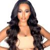 13x4 Body Wave, Deep Wave, Loose Deep, Water Wave, Kinky Curl & Straight Lace Front Wigs Full Lace Virgin, Human Hair, Brazilian Frontal Wigs For Women 180% Density Transparent Lace front Wigs (40", Straight) view 1