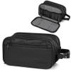 PAVILIA Toiletry Bag for Men, Travel Toiletries Bag | Water-resistant Dopp Kit, PU Leather Shaving Pouch Organizer for Accessories, Cosmetic, Hygiene, Grooming Essentials (XL, Black) view 1