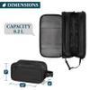 PAVILIA Toiletry Bag for Men, Travel Toiletries Bag | Water-resistant Dopp Kit, PU Leather Shaving Pouch Organizer for Accessories, Cosmetic, Hygiene, Grooming Essentials (XL, Black) view 3