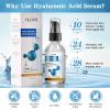 100% Pure Hyaluronic Acid Serum for Face Neck Body with Vitamin C Vitamin E for Skincare Hydrate, Moisturizer, Plump Skin, Reduce Wrinkles, Anti Aging Serum, 2 Oz view 2