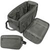 PAVILIA Toiletry Bag for Men, Travel Essentials Shaving Dopp Kit, Mens Travel Bag Toiletries Organizer Case for Grooming, PU Leather Water Resistant Cosmetic Bag Pouch (XL, Dark Grey) view 1