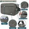 PAVILIA Toiletry Bag for Men, Travel Essentials Shaving Dopp Kit, Mens Travel Bag Toiletries Organizer Case for Grooming, PU Leather Water Resistant Cosmetic Bag Pouch (XL, Dark Grey) view 3