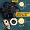 VRMETA 7 Blades Replacement Heads for Men 7D Sharp Replacement Heads Floating Shaver Blades for Electric Rotary Shaver (7 Heads (Black)) view 2