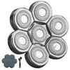 VRMETA Electric Shaver Replacement Heads - Sharp Stainless Steel Blades for Rotary Shaver (7 Heads, Silver) view 1