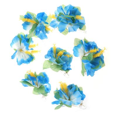 PRETYZOOM Hawaiian Flower Hairpin Set 6pcs Bridal Wedding Hair Clips Flower Hair Clip for Girls Party Daily Use