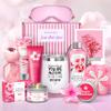 Gifts for Women Birthday Gifts, Spa Gifts Set- 10 Pcs Christmas Valentine's Mother's Day Gifts and Cherry Blossoms Self Care Package Gifts Women, Relaxing Gifts Basket view 1