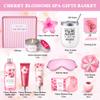 Gifts for Women Birthday Gifts, Spa Gifts Set- 10 Pcs Christmas Valentine's Mother's Day Gifts and Cherry Blossoms Self Care Package Gifts Women, Relaxing Gifts Basket view 2