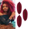 3 Packs Springy Afro Twist Hair with Crochet Hook, 16 Inch Pre-Separated Marley Crochet Braiding Hair for Distressed Soft Locs, Synthetic Hair Extension for Black Women(BUG#) view 1