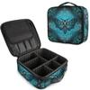 MNSRUU Women Makeup Bag Blue Skull Moth Butterfly Makeup Bag Organizer Travel Cosmetic Bag for Teenage Girl Clear Make Up Bags with Zipper view 1