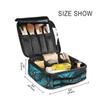 MNSRUU Women Makeup Bag Blue Skull Moth Butterfly Makeup Bag Organizer Travel Cosmetic Bag for Teenage Girl Clear Make Up Bags with Zipper view 2