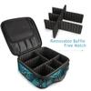 MNSRUU Women Makeup Bag Blue Skull Moth Butterfly Makeup Bag Organizer Travel Cosmetic Bag for Teenage Girl Clear Make Up Bags with Zipper view 4