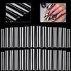 504PCS XXL No C Curve Square Nail Tips for Acrylic Nails Professional - Clear Tapered Square Straight Tips Half Cover Long Fake Nails - Ballerina Coffin French for Salon and DIY Art view 1