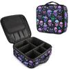 MNSRUU Women Makeup Bag Stars Purple Skulls Makeup Bag Organizer Travel Cosmetic Bag for Teenage Girl Clear Make Up Bags with Zipper view 1
