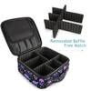 MNSRUU Women Makeup Bag Stars Purple Skulls Makeup Bag Organizer Travel Cosmetic Bag for Teenage Girl Clear Make Up Bags with Zipper view 4