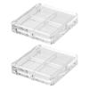 KALLORY Empty Makeup Palette 2PCS DIY Eyeshadow Palettes Refillable Makeup Container Case for Eyebrow Powder Blush Lipstick view 1