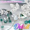 EASEDAILY Crystal Wedding Hair Comb Silver Leaf Hair Pieces Rhinestone Bridal Hair Accessories for Brides and Women view 4