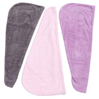 3 Pack Microfiber Hair Towel Wrap Twist Dry Hair Towel Thick Super Absorbent Quick Dry for Sports Swimming Bathroom
