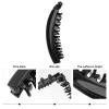 Lurrose Black Hair Clips 4pcs Banana Hair Clips Vintage Fishtail Non- slip Large Ponytail Holder Clips for Thick Fine hair Girl view 3