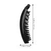 Lurrose Black Hair Clips 4pcs Banana Hair Clips Vintage Fishtail Non- slip Large Ponytail Holder Clips for Thick Fine hair Girl view 4