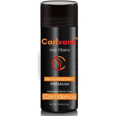Carlxanz Hair Building Fibers Auburn To Fill In Fine Thinning Hair, Cover Bald Spots & Conceal Hair Loss For Instantly Thicker, Fuller Looking Hair, 25g Real Keratin Hair Fiber Powder for Men & Women