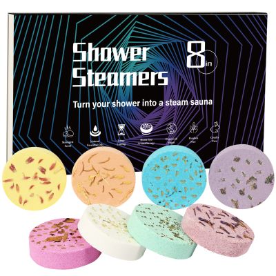 Shower Steamers Aromatherapy Shower Bombs Christmas Self Care Relaxation Gifts for Women and Men Includes Eucalyptus for Shower