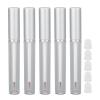 Dioche 5Pcs 3ml Empty Mascara Tube Mascara Eyelash Cream Container Transparent Aluminum Cover Empty Container Bottles with Rubber Stopper for Traveling Camping view 1
