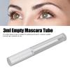 Dioche 5Pcs 3ml Empty Mascara Tube Mascara Eyelash Cream Container Transparent Aluminum Cover Empty Container Bottles with Rubber Stopper for Traveling Camping view 2