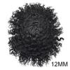 Afro Mens Toupee African American Mens Unit Toupee for Black Men Hair Replacement System European Men Hairpiece Kinky Curly Mens Toupee Hair System (8X10"-12MM WAVE, 1# JET BLACK -110% Light to Medium Density) view 2