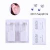 XUKEKOY 2 Pack Self Ear Piercing Gun Earring Disposable Piercing Kit No Pain Easy Use Ear Piercing Gun Kit Tool with Stud (Dark Blue) view 2