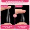504PCS 3XL Stiletto Nail Tips, Extra Long Clear Acrylic Nails Professional, 12 Sizes Tapered Acrylic Press On Gel Nail Tips for Nail Salons Home DIY view 4