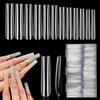 LIONVISON 3XL Clear Full Cover Square Nail Tips for Acrylic Nails Professional, 504PCS Extra Long Tapered Square Straight Nails Tips, 12 Sizes Press On Gel False Nail Tips for Nail Salons Home DIY view 1