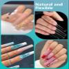 LIONVISON 3XL Clear Full Cover Square Nail Tips for Acrylic Nails Professional, 504PCS Extra Long Tapered Square Straight Nails Tips, 12 Sizes Press On Gel False Nail Tips for Nail Salons Home DIY view 2