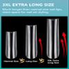 LIONVISON 3XL Clear Full Cover Square Nail Tips for Acrylic Nails Professional, 504PCS Extra Long Tapered Square Straight Nails Tips, 12 Sizes Press On Gel False Nail Tips for Nail Salons Home DIY view 4