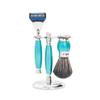 FREED Fantasy luxury 4-Piece 5-Blade Razor Shaving Set Men's Safety Razor Grooming Gift Set with Alloy material handle Shaving for Gentleman,Best Father's Day Gift from Taiwan (Green Lake) view 2