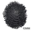 Afro Mens Toupee African American Mens Unit Toupee for Black Men Hair Replacement System European Men Hairpiece Kinky Curly Mens Toupee Hair System (8X11"-10MM WAVE, 1# JET BLACK -110% Light to Medium Density) view 2