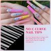 LIONVISON 3XL Coffin Nail Tips Professional, 504PCS Extra Long Tapered Square, 12 Sizes Straight Press On Gel Nails, Home DIY Salons view 3
