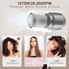 Ionic Hair Dryer with Diffuser, DOOAIR Blow Dryer with Comb and Concentrator Professional Hair Dryer for Curly Hair, Negative Ion Technology, Constant Temperature Hair Care for Lightweight (White) view 2