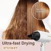 Ionic Hair Dryer with Diffuser, DOOAIR Blow Dryer with Comb and Concentrator Professional Hair Dryer for Curly Hair, Negative Ion Technology, Constant Temperature Hair Care for Lightweight (White) view 4