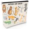 Fitzladd Cosmetic Bag Plant Lover Gift Travel Makeup Pouch Waterproof Makeup Bag for Purse Portable Toiletry Bag Accessories Organizer - Animals view 1