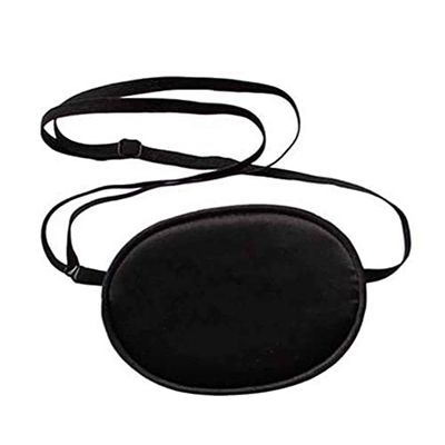 2 PCS Children Amblyopia Lazy Eyepatch Single Eye Mask, Soft and Comfortable Silk Eye Patch with Adjustable Buckle
