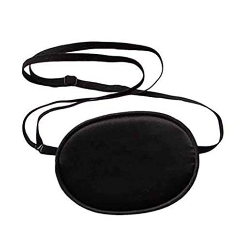 2 PCS Children Amblyopia Lazy Eyepatch Single Eye Mask, Soft and Comfortable Silk Eye Patch with Adjustable Buckle