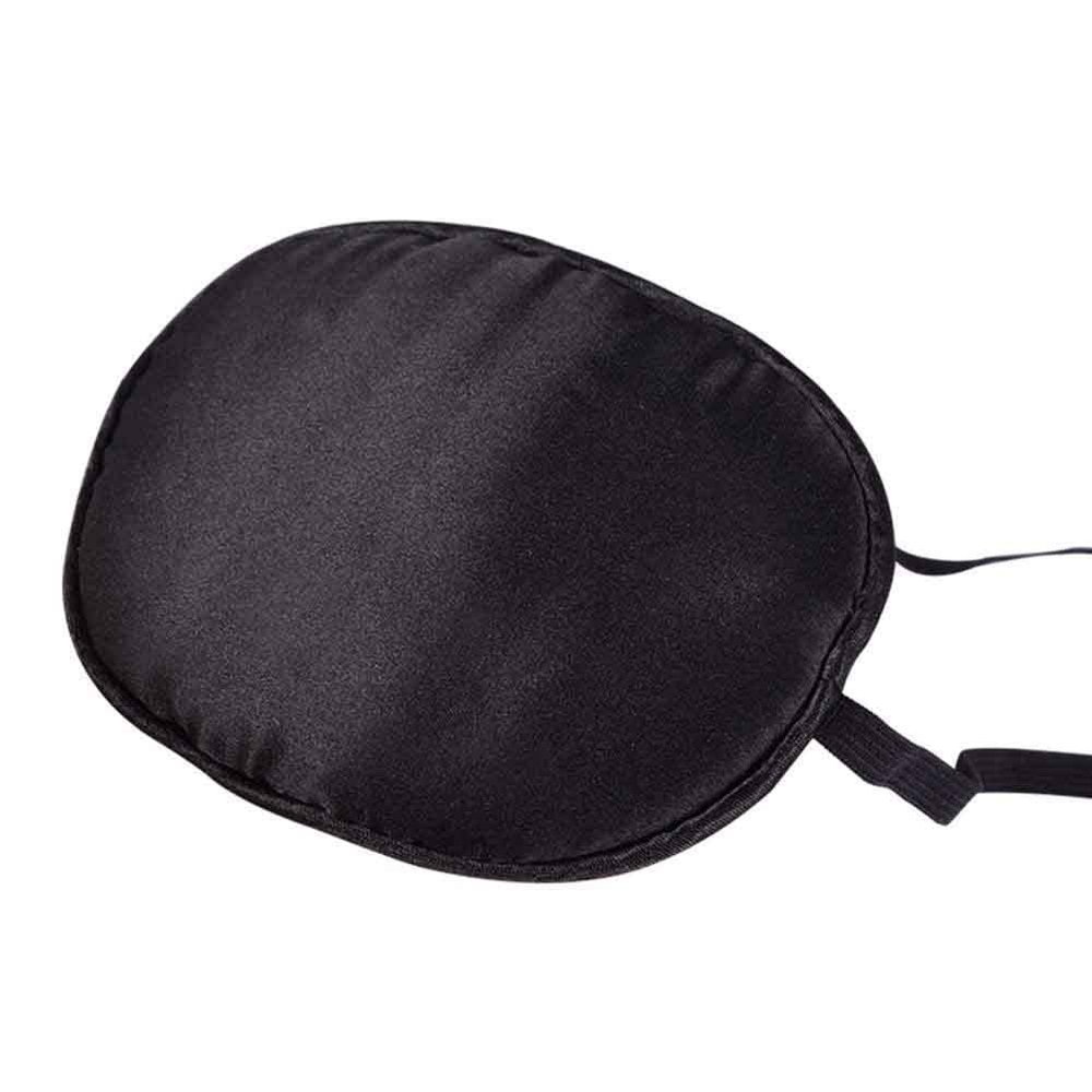 2 PCS Children Amblyopia Lazy Eyepatch Single Eye Mask, Soft and Comfortable Silk Eye Patch with Adjustable Buckle