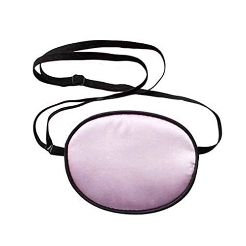2 PCS Children Amblyopia Lazy Eyepatch Single Eye Mask, Soft and Comfortable Silk Eye Patch with Adjustable Buckle