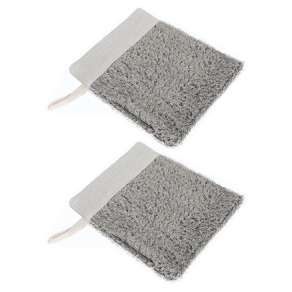 Beavorty 2pcs Pouch Exfoliating Drawstring Soap for Bathing for Home Use and Travel Comfortable Texture for Making Linen Design