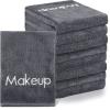 Shimeyao 20 Pack Makeup Towels Gray Makeup Washcloths for Face Classic Soft Microfiber Remover Cloth 13x13 Inch Quick Dry Face Towels for Cleansing Hand view 1