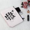 G2TUP Flight Attendant Gift What Day Is It Where Am I Makeup Bag Stewardess Aviation Cosmetic Bag Travel Bag for Stewardess Flight Crew (What Day Is It Where Am I White Bag) view 4