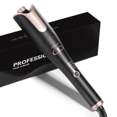 Automatic Hair Curling Iron, Rotating Curlers Iron with 1" Barrel Curls, Hair Curler Wand with 4 Temp & Dual Voltage, Anti-Scald, Auto Shut-Off